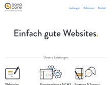 Tablet Screenshot of novacore.de
