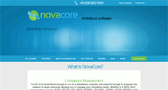 Desktop Screenshot of novacore.com.au