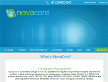 Tablet Screenshot of novacore.com.au